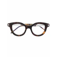 kuboraum lunettes de vue à monture papillon - marron