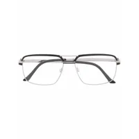 cazal lunettes de vue à monture rectangulaire - argent