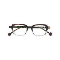 l.a. eyeworks lunettes de vue blakey à monture carrée - marron