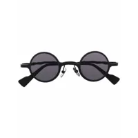 kuboraum lunettes de soleil à monture ronde - noir