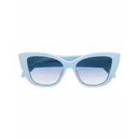 alexander mcqueen lunettes de soleil à monture papillon - bleu