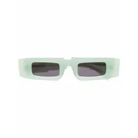 kuboraum lunettes de soleil à monture rectangulaire - vert
