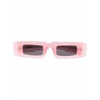 kuboraum lunettes de soleil à monture rectangulaire - rose