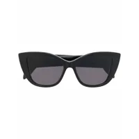 alexander mcqueen eyewear lunettes de soleil à logo imprimé - noir