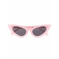 kuboraum lunettes de soleil à monture papillon - rose