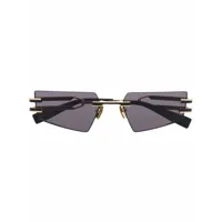 balmain eyewear lunettes de soleil à monture géométrique - noir