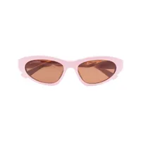 balenciaga eyewear lunettes de soleil twist à monture papillon - rose