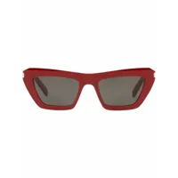 saint laurent eyewear lunettes de soleil à monture papillon - rouge
