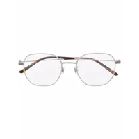 gucci eyewear lunettes de vue gg1125o à monture ronde - argent