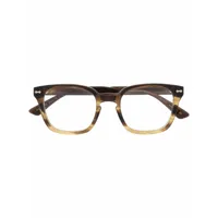 gucci eyewear lunettes de vue à monture carrée - marron