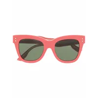 gucci eyewear lunettes de soleil à monture carrée - rose