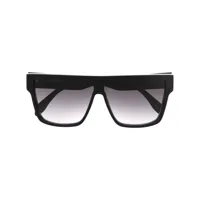 alexander mcqueen eyewear lunettes de soleil à verres dégradés - noir