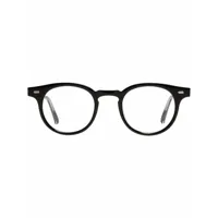gentle monster lunettes de vue milan a01 à monture ronde - blanc