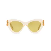 saint laurent eyewear lunettes de soleil sl 506 à monture papillon - jaune