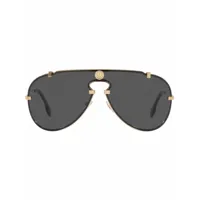 versace eyewear lunettes de soleil à monture aviateur - or