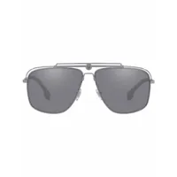 versace eyewear lunettes de soleil à monture aviateur - gris