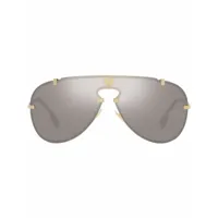 versace eyewear lunettes de soleil à monture aviateur - or