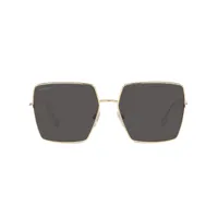 burberry eyewear lunettes de soleil daphne à carreaux - or