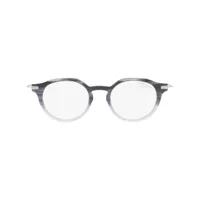 prada eyewear lunettes de vue pr 12ys à forme ronde - bleu