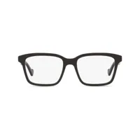 gucci eyewear lunettes de vue à logo imprimé - noir