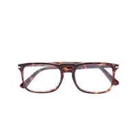 persol lunettes de vue à monture carrée - marron