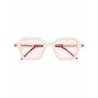 kuboraum lunettes de vue p9 à monture carrée - blanc