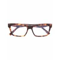 saint laurent eyewear lunettes de vue à monture d'inspiration wayfarer - marron
