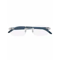 cartier eyewear lunettes de vue à monture carrée - bleu