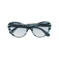 oliver peoples lunettes de vue zarene à monture papillon - bleu