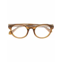 cartier eyewear lunette de vue à monture ronde - jaune