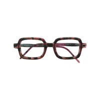 kuboraum lunettes de soleil à monture carrée bicolore - rose