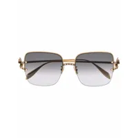 alexander mcqueen eyewear lunettes de soleil à monture carrée oversize - or