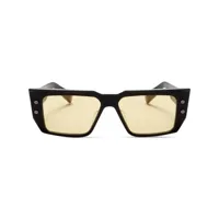 balmain eyewear lunettes de soleil b-vi à monture carrée - noir