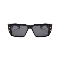 balmain eyewear lunettes de soleil à monture carrée - noir