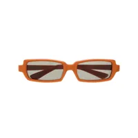 undercover lunettes de soleil teintées à monture rectangulaire - orange