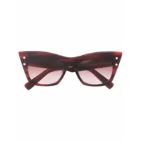 balmain eyewear lunettes de soleil b-ii à monture papillon - rouge