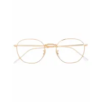 ray-ban lunettes de vue à monture ovale - or