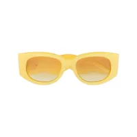 casablanca lunettes de soleil memphis à monture rectangulaire - jaune
