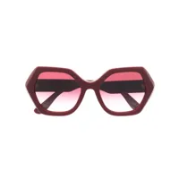 dolce & gabbana eyewear lunettes de soleil dg crossed à monture géométrique - rouge