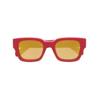 off-white lunettes de soleil zurich à monture carrée - 2576 red gold mirror