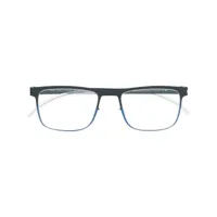 mykita lunettes de vue armin à monture carrée - bleu
