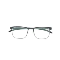 mykita lunettes de vue armin à monture carrée - gris