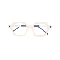 kuboraum lunettes de vue à monture carrée - blanc