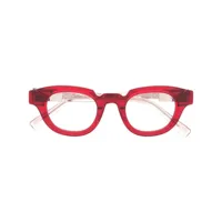 kuboraum lunettes de vue s1 à monture ronde - rouge