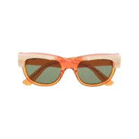 gucci eyewear lunettes de soleil gg1165s à monture papillon - orange