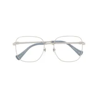 gucci eyewear lunettes de vue à monture carrée - argent