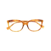 gucci eyewear lunettes de vue à monture carrée - marron
