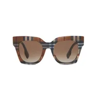 burberry lunettes de soleil à monture carrée - marron