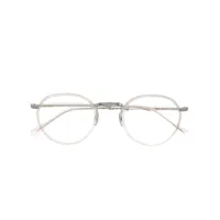 garrett leight lunettes de vue à monture ronde - blanc