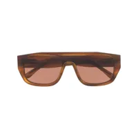 thierry lasry lunettes de soleil à effet écaille de tortue - marron